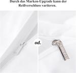 Комплект постельного белья RUIKASI, 3 предмета, 200х220/80x80, белый - фото 7