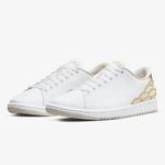 Кроссовки Nike Air Jordan 1 Centre Court, белый/золотой - фото 3