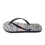 Женские бразильские пляжные шлепанцы черного цвета на резиновой подошве BRASILERAS, черный черный - фото 5