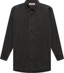 Рубашка Fear of God Essentials Denim Long-Sleeve Shirt 'Black', черный - фото 2