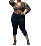 Боди с длинными рукавами в цвете «Винный мульти» Libian - фото 2