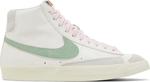 Кроссовки Nike Blazer Mid 77 Premium Certified Fresh Sail Enamel Green, белый - фото 2