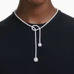 Ожерелье «Матрица Y» Swarovski, серебро - фото 8