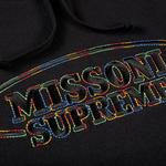 Толстовка Supreme x Missoni Hooded Sweatshirt 'Black', черный - фото 3