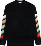 Свитер Off-White Brushed Wool Sweater 'Black Multicolor', черный - фото 2