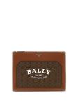 Сумка с логотипом Bally, коричневый - фото