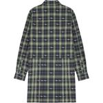 Maison Kitsuné платье-рубашка в клетку Shrunken Plaid Maison Kitsune, синий - фото 3
