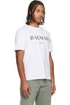 Футболка с принтом «Balmain», белый - фото 2