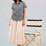 Голубая блузка на пуговицах Blu Pepper - фото