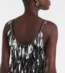 Мини-платье с цепочками Rabanne, серебряный - фото 6