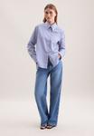 Блуза Seidensticker Button-down blouse, Dark Blue/Blue - фото