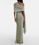 Асимметриное платье макси с драпировкой Aya Muse, Sage - фото 3