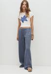 Брюки PULL&BEAR Trousers, Blue - фото 5