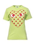 Футболка Comme Des Garçons, лаймово-зеленый - фото
