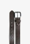 Ремень Bershka BUCKLE, Dark Brown - фото 2