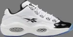 Кроссовки question low 'patent black toe' Reebok, белый - фото