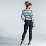 Парусная рубашка с длинными рукавами женская Tribord 100, белый/черный синий - фото 4