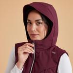 Жилет Fouganza женский для верховой езды, темно-бордовый - фото 9