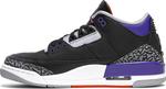 Кроссовки Air Jordan 3 Retro Court Purple, черный - фото 3