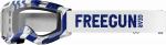 Очки Freegun Danger мотокроссовые, белый/синий - фото