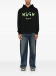 Худи с логотипом MSGM, черный - фото 2