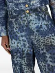 Джинсы с принтом Roberto Cavalli, синий - фото 6