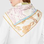 HERMES Шёлковый платок Della Cavalleria, Multicolor - фото 5