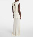 Платье-макси с водолазкой Jil Sander, Chalk - фото 3