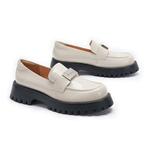 Лоферы женские Malemonkey, бежевый - фото 4