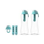 Набор из бутылок с угольным фильтром Dafi Soft 500 мл, 5 предметов, голубой - фото 2