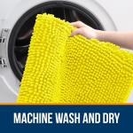 Коврик для ванной Olanly, 77х51 см, ярко-желтый - фото 4