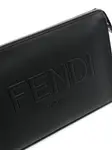 Клатч на молнии Fendi, черный - фото 4