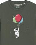 Свитер Watapparel Sweatshirt Little Balloon Astronaut, хаки - фото 4