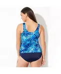 Женский классический топ-танкини Swimsuits for All, синий - фото 2