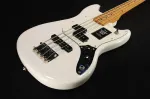 Бас-гитара Fender Player II Mustang PJ с грифом из клена, цвет Polar White - фото