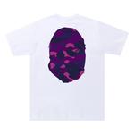 Футболка BAPE Color Camo Big Ape Head Tee 'White/Purple', белый - фото 3