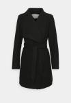 Пальто короткое Vila с ремнем на талии, черный - фото 6