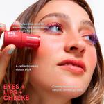 Многоцелевой карандаш для глаз 3INA The No-Rules Stick Mini, 244 - Red 3,5 g - фото 3