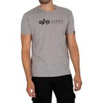 Футболка Alpha Industries Label 2 Pack, серый - фото 3