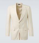 Дилановский шелковый блейзер Tom Ford, Chalk - фото