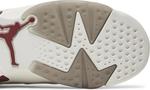 Кроссовки Air Jordan 6 Retro OG BG Maroon 2015, белый - фото 5