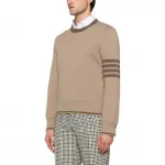 Thom e 4-Bar stripe свитер THOM BROWNE, sand - фото 4