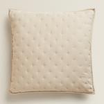 Чехол для подушки Zara Home Quilted Dotted, бежевый - фото