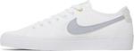 Кроссовки Nike Daan Van Der Linden x Blazer Court SB 'White Wolf Grey', белый - фото 4