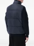 Дутый жилет с нашивкой-логотипом Stone Island, синий - фото 2