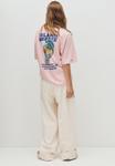 Футболка PULL&BEAR GRAPHIC, Pink - фото