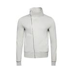 Толстовка Rick Owens Asymmetrical Zippered Sweatshirt, Pearl - фото