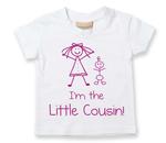 Футболка для девочек «Я маленькая кузина» 60 SECOND MAKEOVER, белый - фото