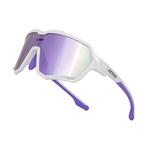 Солнцезащитные очки для велоспорта Active KA-124, блестящий белый/фиолетовый - фото