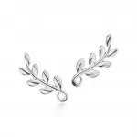Серьги Tiffany & Co. x Paloma Picasso Olive Leaf Climber, серебро - фото